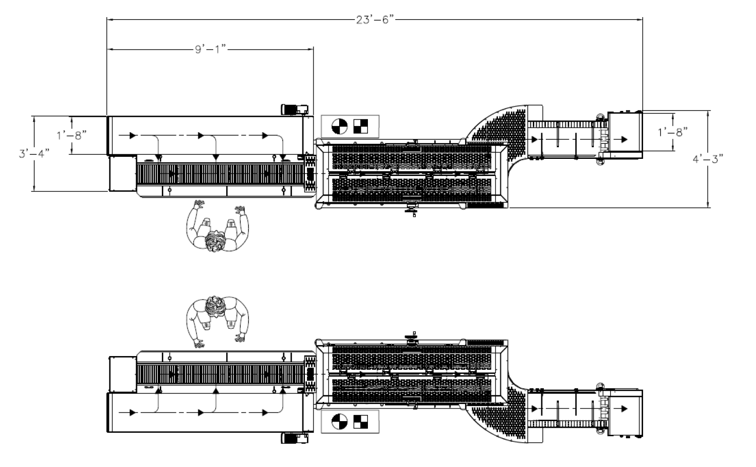 7700-R Rear Feed Servo Bagger